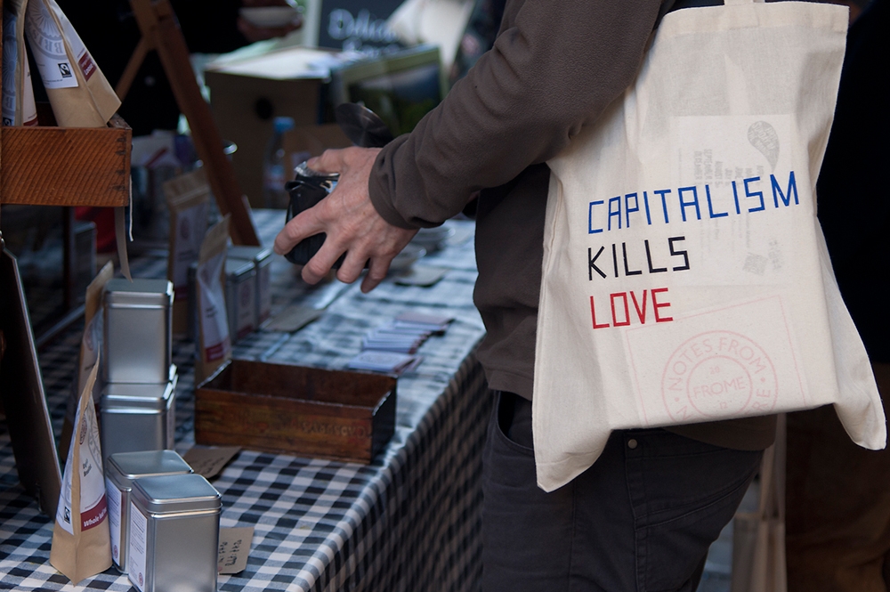 Claire Fontaine - Capitalism Kills Love tote bag