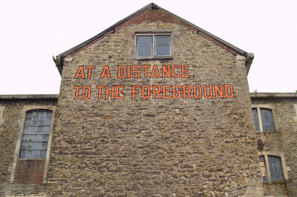 Lawrence Weiner. AT A DISTANCE TO THE FOREGROUND, 2008