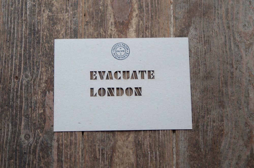 Inventory. Evacuate London, 2012