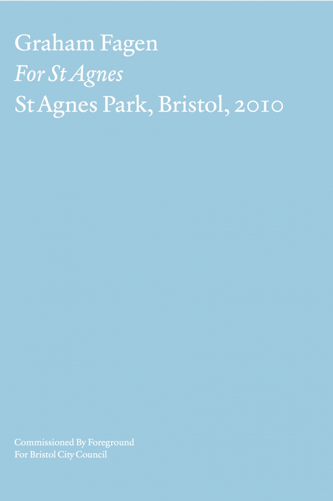 Graham Fagen_For St Agnes_cover