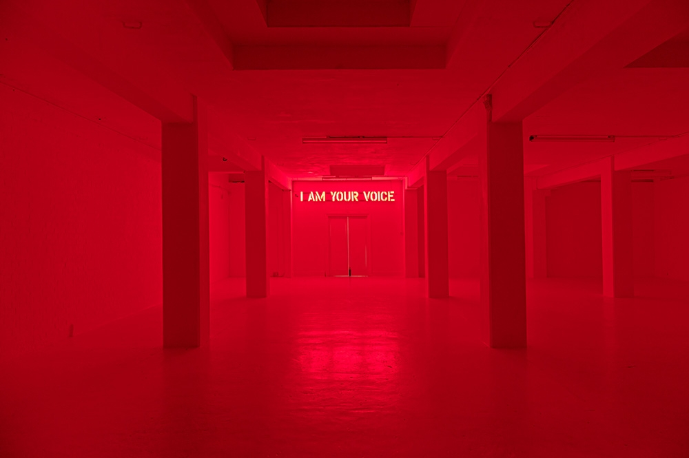 Claire Fontaine. I Am Your Voice, 2017