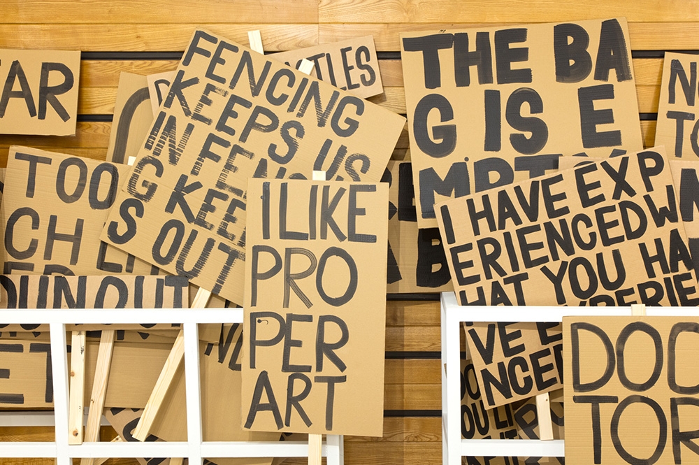 Peter Liversidge. Sign Paintings For Plymouth, 2017