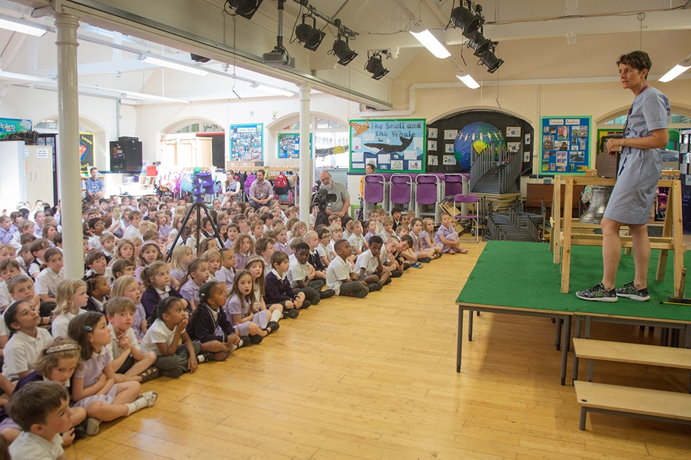 Heather and Ivan Morison. The Bell, 2019. Bishop Road Primary School.