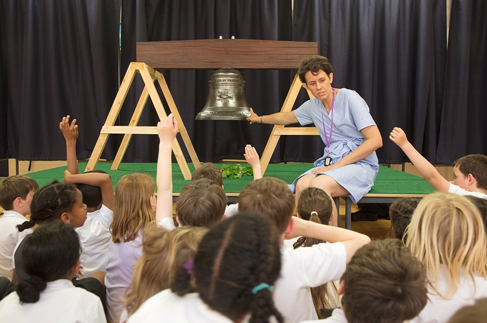 Heather and Ivan Morison. The Bell, 2019. Bishop Road Primary School.