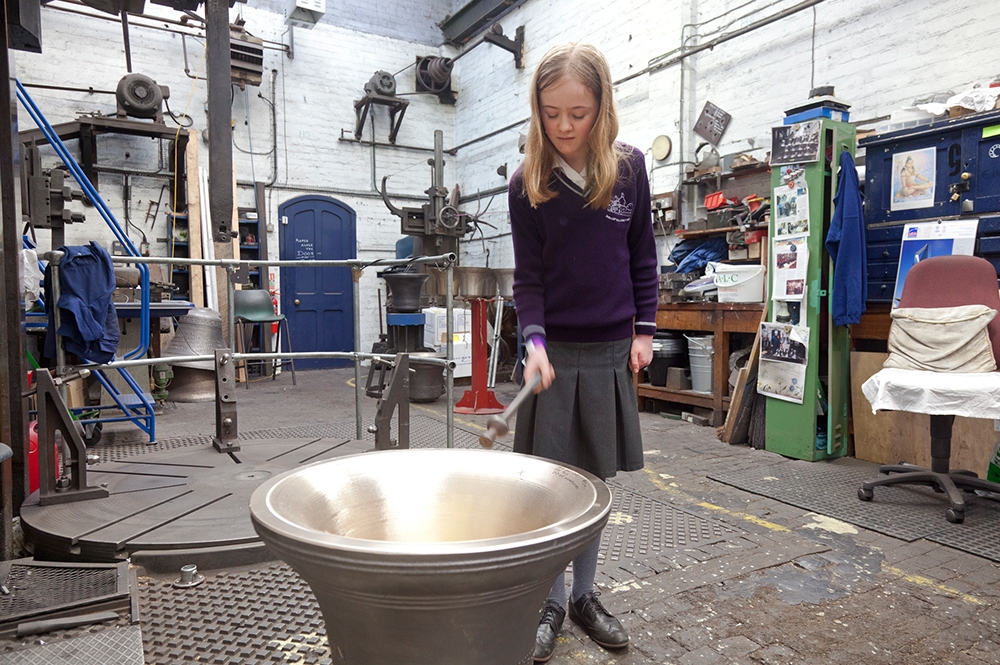 Heather and Ivan Morison. The Bell, 2019. Bishop Road Primary School.