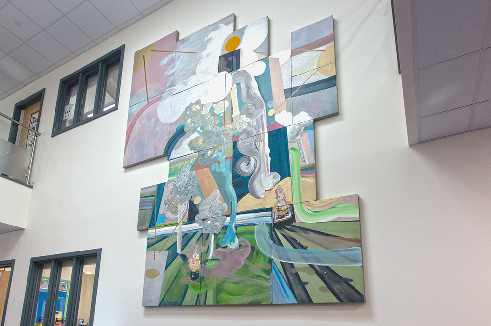 Kit Poulson. Cloud Mountain (fall to fly to flow), 2016-2021. Chester Park Junior School.